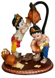 Krishna Balarama Butterthief 8"
